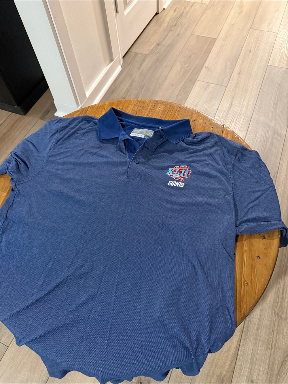 Cutter & Buck Navy Blue Giants Polo with Embroidered XLII Logo